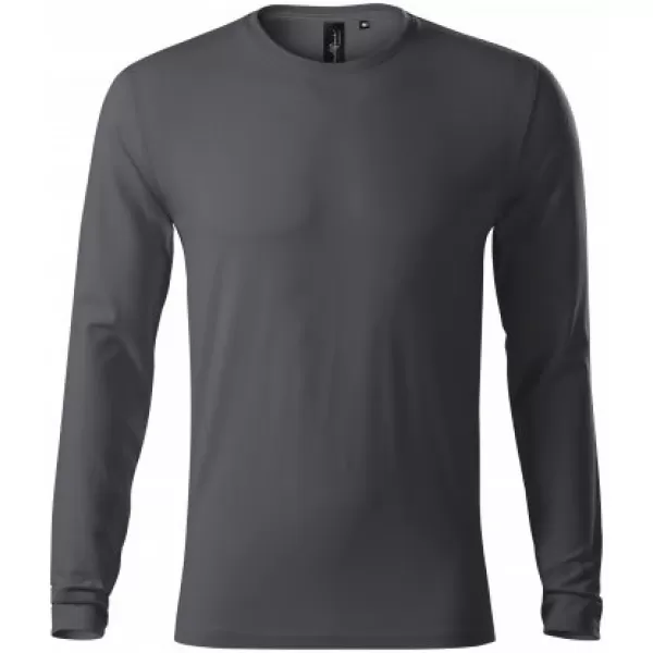  Tricou pentru bărbați cu mâneci lungi MALFINI PREMIUM BRAVE 155 ANTRACIT DESCHIS 