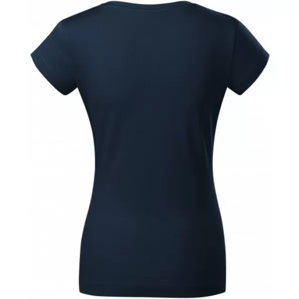  Tricou pentru femei MALFINI FIT V-NECK 162 ALBASTRU MARIN 