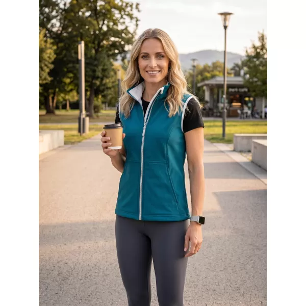  Vesta softshell dama MALFINI VISION 516 TURCOAZ ÎNCHIS 