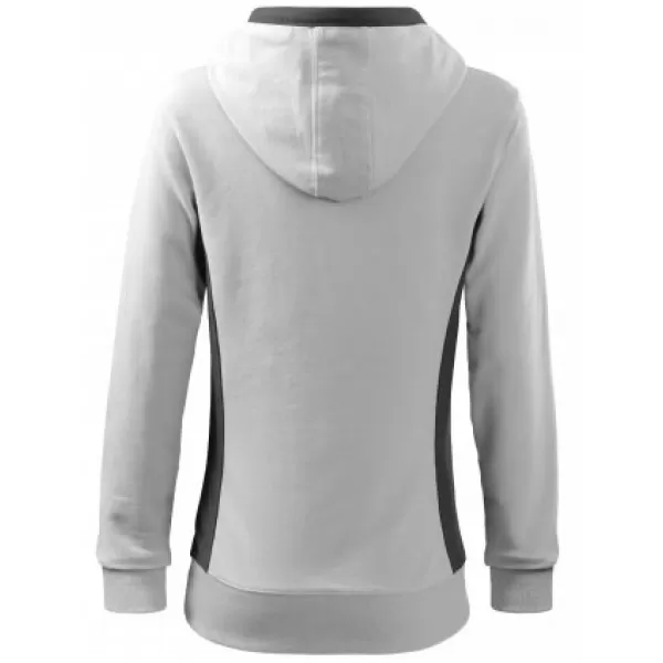  Hanorac de dama MALFINI KANGAROO 408 ALB 