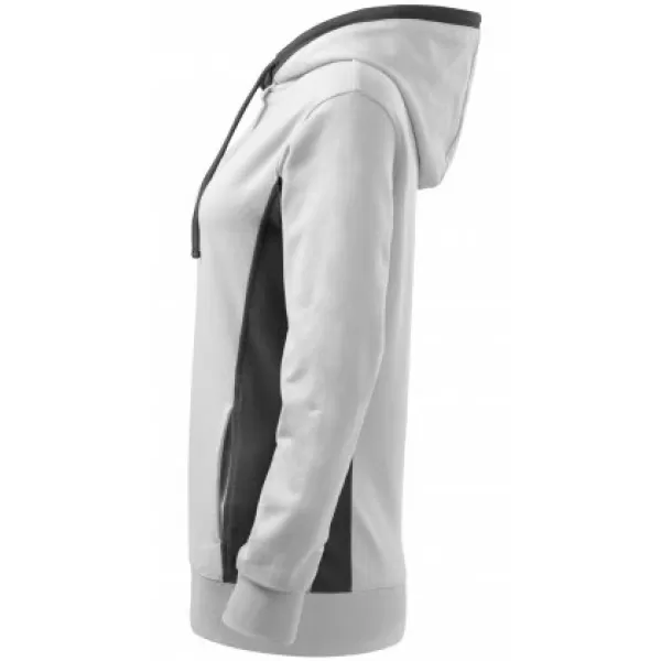  Hanorac de dama MALFINI KANGAROO 408 ALB 