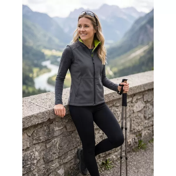  Vesta softshell dama MALFINI VISION 516 GRI OȚEL 