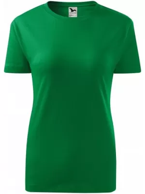 Tricou pentru femei MALFINI CLASSIC NEW 133 VERDE MEDIU