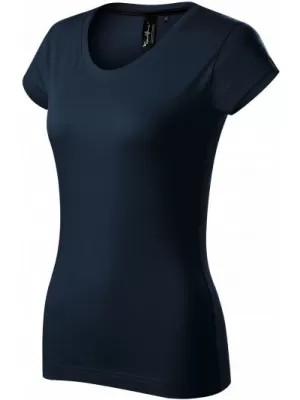 Tricou dama cu maneca scurta MALFINI PREMIUM EXCLUSIVE 154 ALBASTRU MARIN