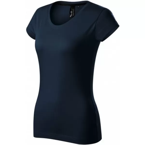  Tricou dama cu maneca scurta MALFINI PREMIUM EXCLUSIVE 154 ALBASTRU MARIN 
