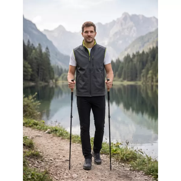  Vestă softshell pentru bărbați MALFINI VISION 517 GRI OȚEL 