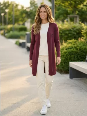 Cardigan de damă ALTISPORT WEINA LPLS090 BURGUNDIA
