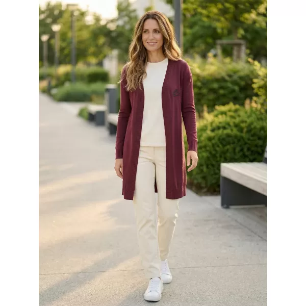  Cardigan de damă ALTISPORT WEINA LPLS090 BURGUNDIA 