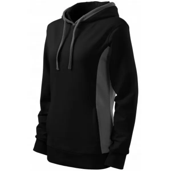  Hanorac de dama MALFINI KANGAROO 408 NEGRU 