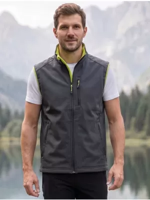 Vestă softshell pentru bărbați MALFINI VISION 517 GRI OȚEL