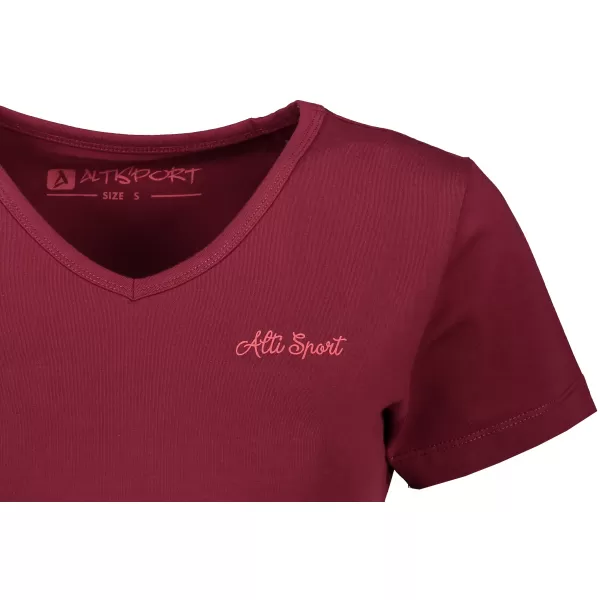  Tricou pentru femei ALTISPORT LUKENA LTSS701 BURGUNDIA 