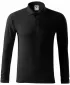 Tricou pentru bărbați cu mâneci lungi și guler MALFINI PIQUE POLO LS 221 NEGRU