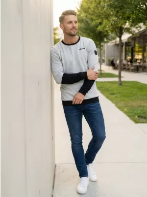 Hanorac pentru bărbați ALTISPORT ZORION MPLS088 GRI DESCHIS