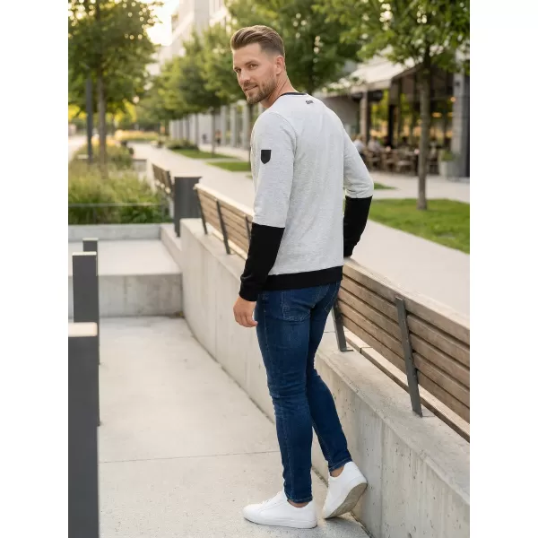  Hanorac pentru bărbați ALTISPORT ZORION MPLS088 GRI DESCHIS 