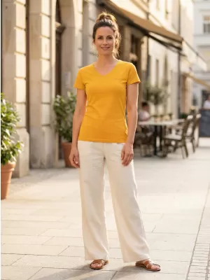 Tricou pentru femei ALTISPORT LUKENA LTSS701 GALBEN