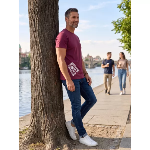  Tricou pentru bărbați ALTISPORT ALM013129 FUCSIE 