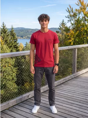 Tricou pentru bărbați ALTISPORT ALM013129 ROȘU MARLBORO