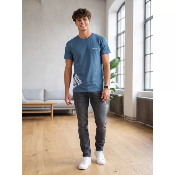  Tricou pentru bărbați ALTISPORT ALM013129 DENIM 