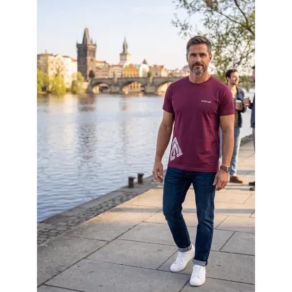  Tricou pentru bărbați ALTISPORT ALM013129 FUCSIE 