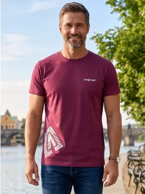 Tricou pentru bărbați ALTISPORT ALM013129 FUCSIE