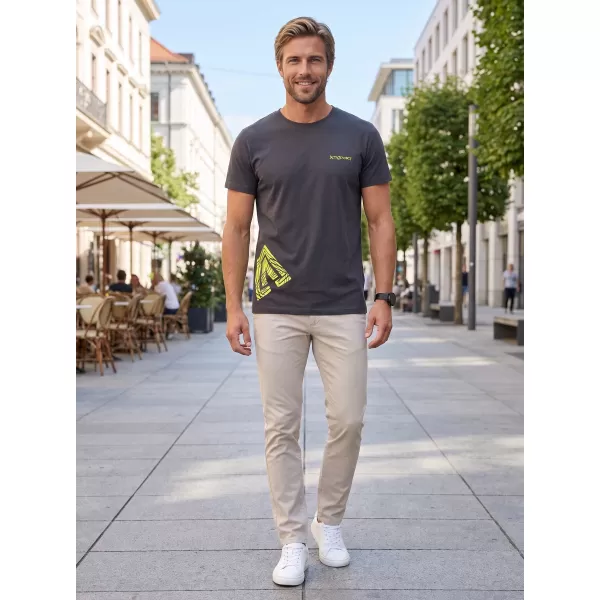  Tricou pentru bărbați ALTISPORT ALM013129 GRI ABANOS 