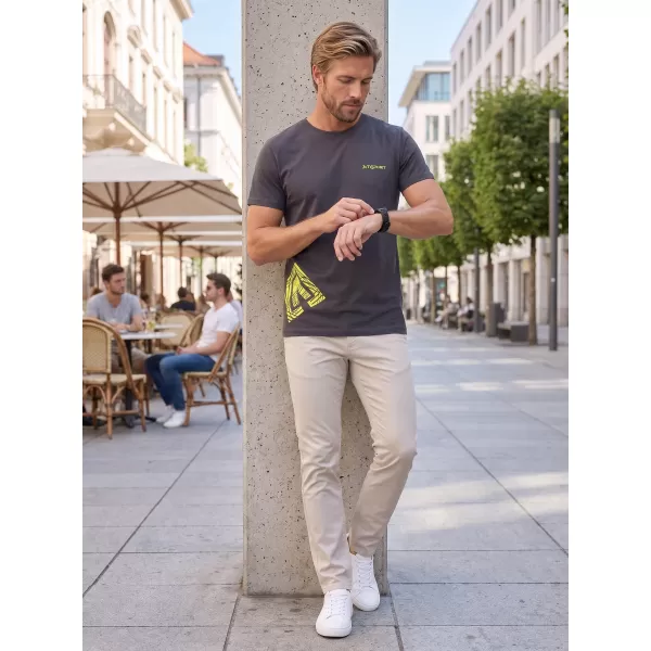  Tricou pentru bărbați ALTISPORT ALM013129 GRI ABANOS 