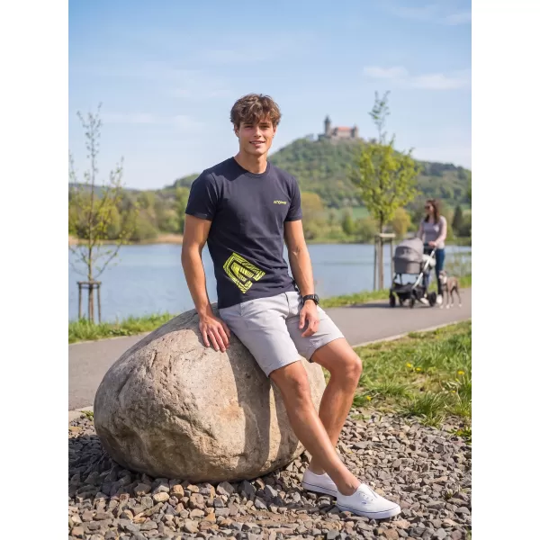  Tricou pentru bărbați ALTISPORT ALM013129 ALBASTRU MARIN 