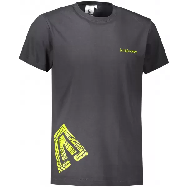  Tricou pentru bărbați ALTISPORT ALM013129 GRI ABANOS 