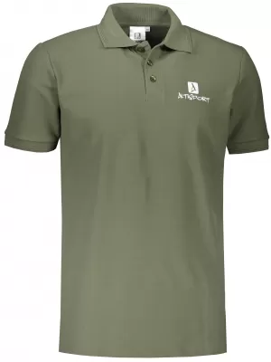 Tricou pentru bărbați cu guler ALTISPORT ALM008203 KAKI