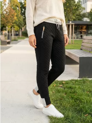 Pantaloni de trening pentru femei TORSTAI LAUSANNE NEGRU