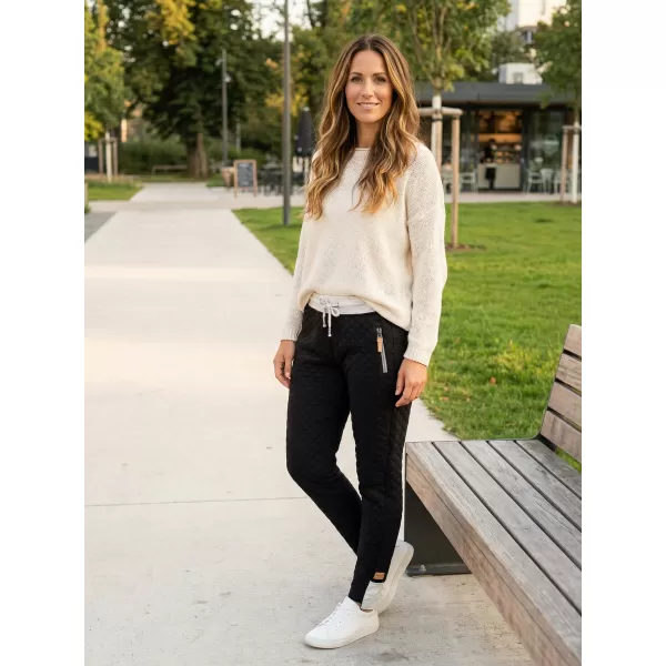  Pantaloni de trening pentru femei TORSTAI LAUSANNE NEGRU 