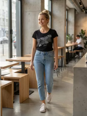 Tricou pentru femei ALTISPORT ALW005122 NEGRU