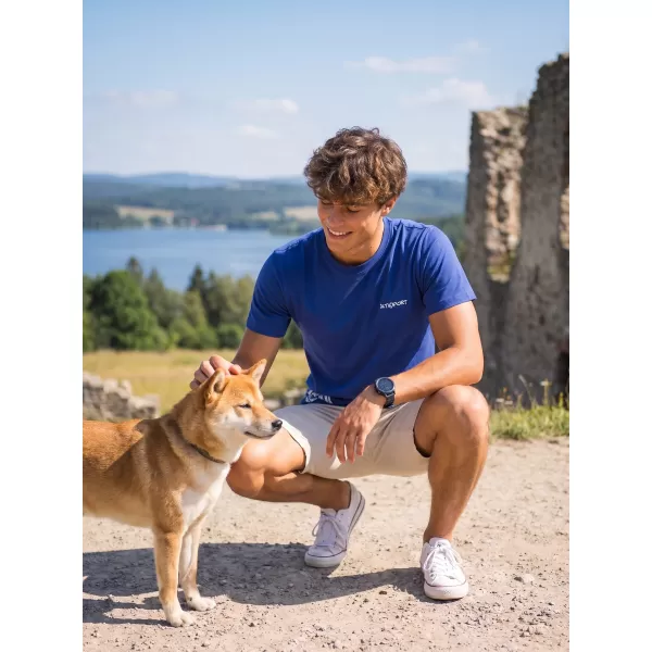  Tricou pentru bărbați ALTISPORT ALM013129 ALBASTRU REGAL 