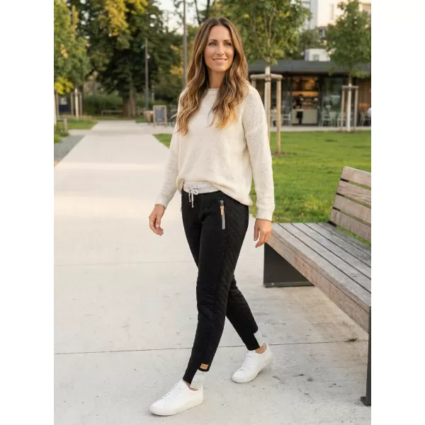  Pantaloni de trening pentru femei TORSTAI LAUSANNE NEGRU 