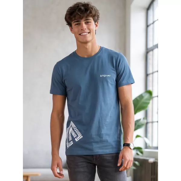  Tricou pentru bărbați ALTISPORT ALM013129 DENIM 
