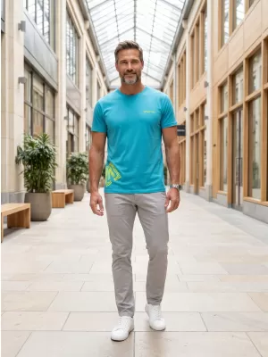 Tricou pentru bărbați ALTISPORT ALM013129 TURCOAZ