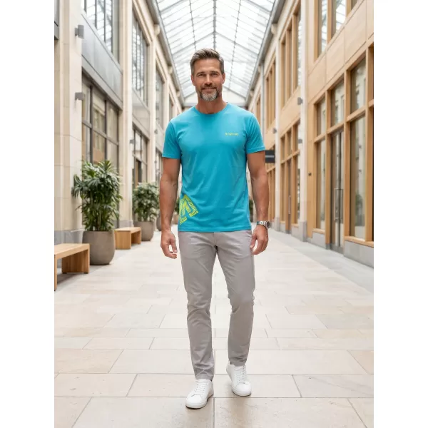  Tricou pentru bărbați ALTISPORT ALM013129 TURCOAZ 