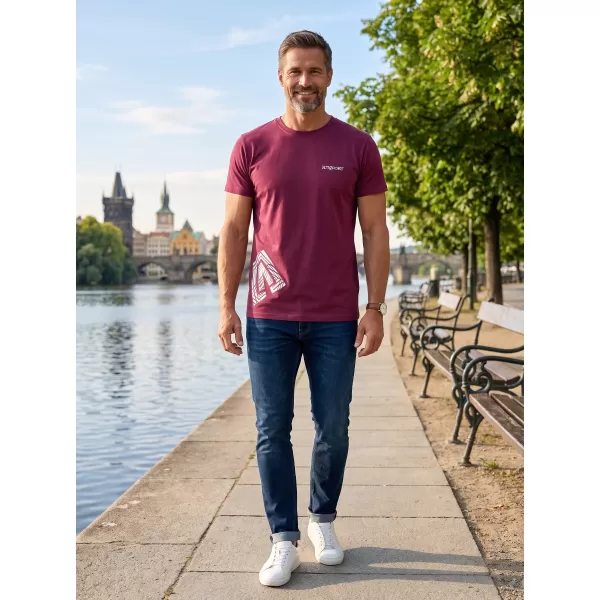  Tricou pentru bărbați ALTISPORT ALM013129 FUCSIE 