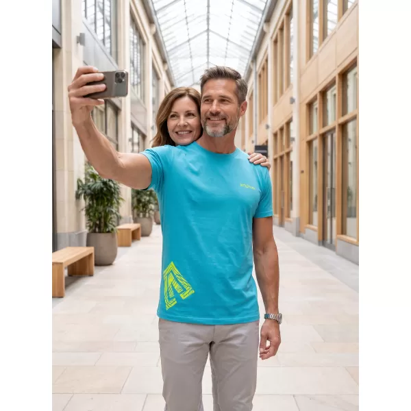  Tricou pentru bărbați ALTISPORT ALM013129 TURCOAZ 