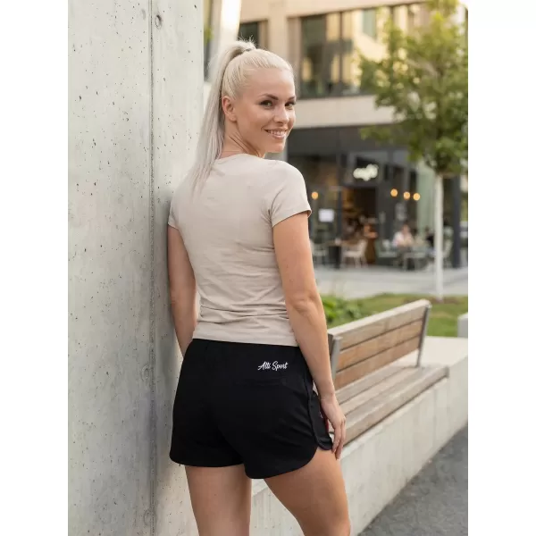  Pantaloni scurți de damă ALTISPORT KAKOSA NEGRU 