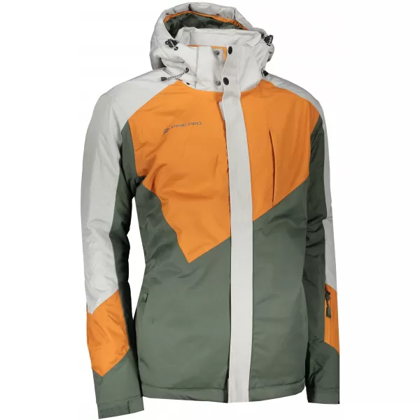  Geacă de schi pentru bărbați ALPINE PRO SARDAR 4 MJCS450 PORTOCALE 