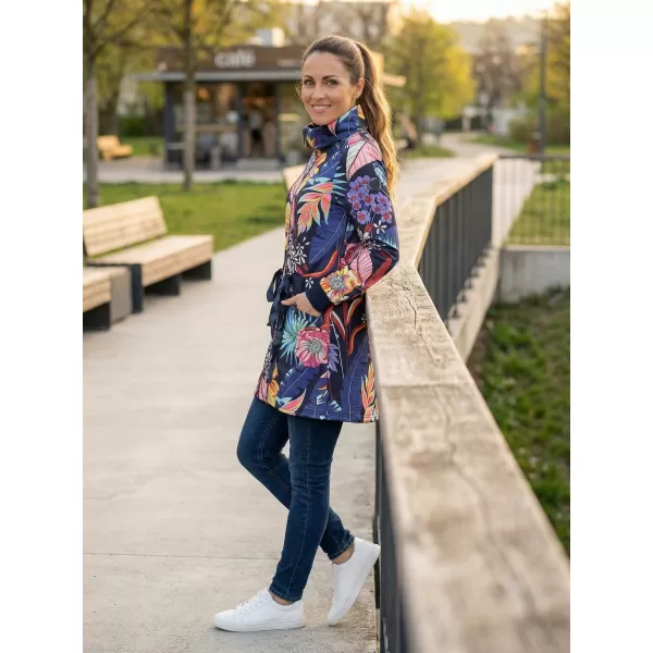  Hanorac prelungit dama KIXMI KORTNEY ALBASTRU INCHIS 