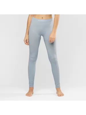 Pantaloni termici de dama SALOMON PRIMO WARM TIGHT SEAMLESS LC1378200 KENTUCKY BLUE