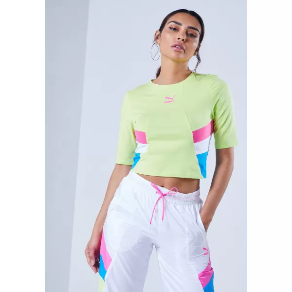  Top pentru femei PUMA TFS RETRO CROP TOP VERDE ASCUȚIT 