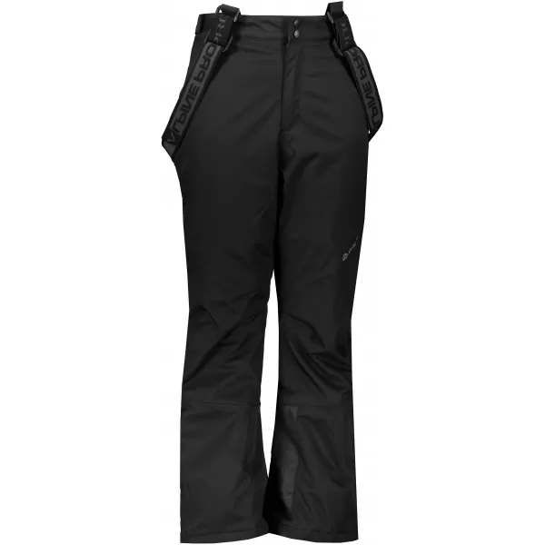  Pantaloni de schi pentru copii ALPINE PRO ANIKO 4 KPAS203 NEGRU 