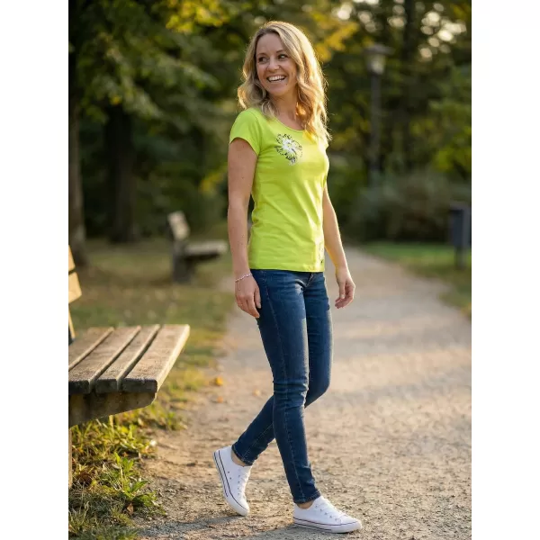  Dámské triko ALTISPORT CARRYOVER ALW016122 LIMETKOVÁ 