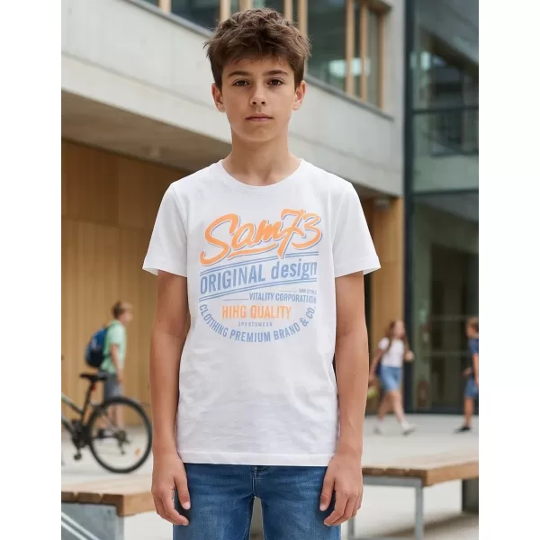  Tricou băieți SAM 73 ARCHIE BT 543 ALB 