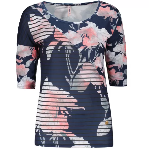  Tricou pentru femei KIXMI KRISTIE ALBASTRU INCHIS 