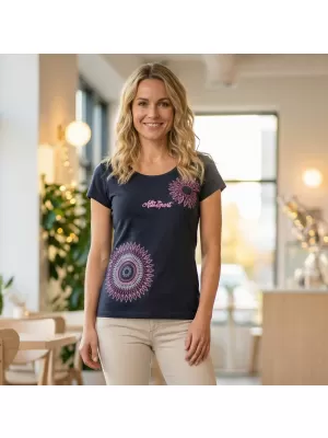 Tricou pentru femei ALTISPORT ALW024122 ALBASTRU ROZ