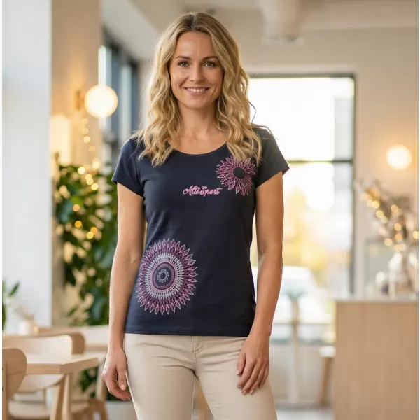  Tricou pentru femei ALTISPORT ALW024122 ALBASTRU ROZ 